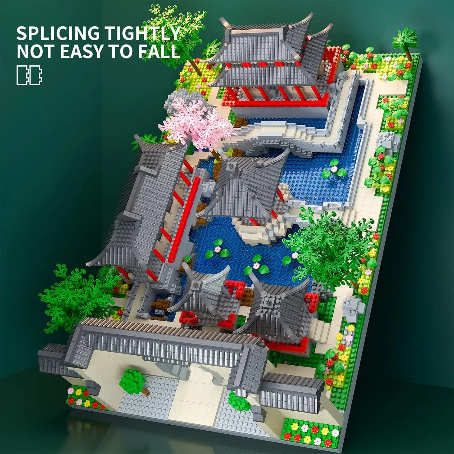 CuteMelon Micro Building Blocks The Classical Gardens of Suzhou Architecture Set Mini Building Blocks Building Bricks Model Kit Micro Blocks Set Building Kit Gift for Age 14  Kids Teens and Adults