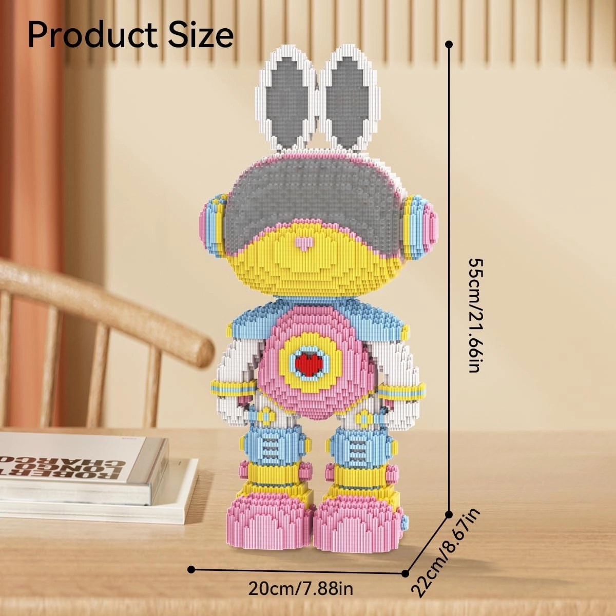 DAHONPA Space Love Rabbit Micro Building Blocks Set, Decoration Toy 8800 Pieces, Gift for Adults and Kids