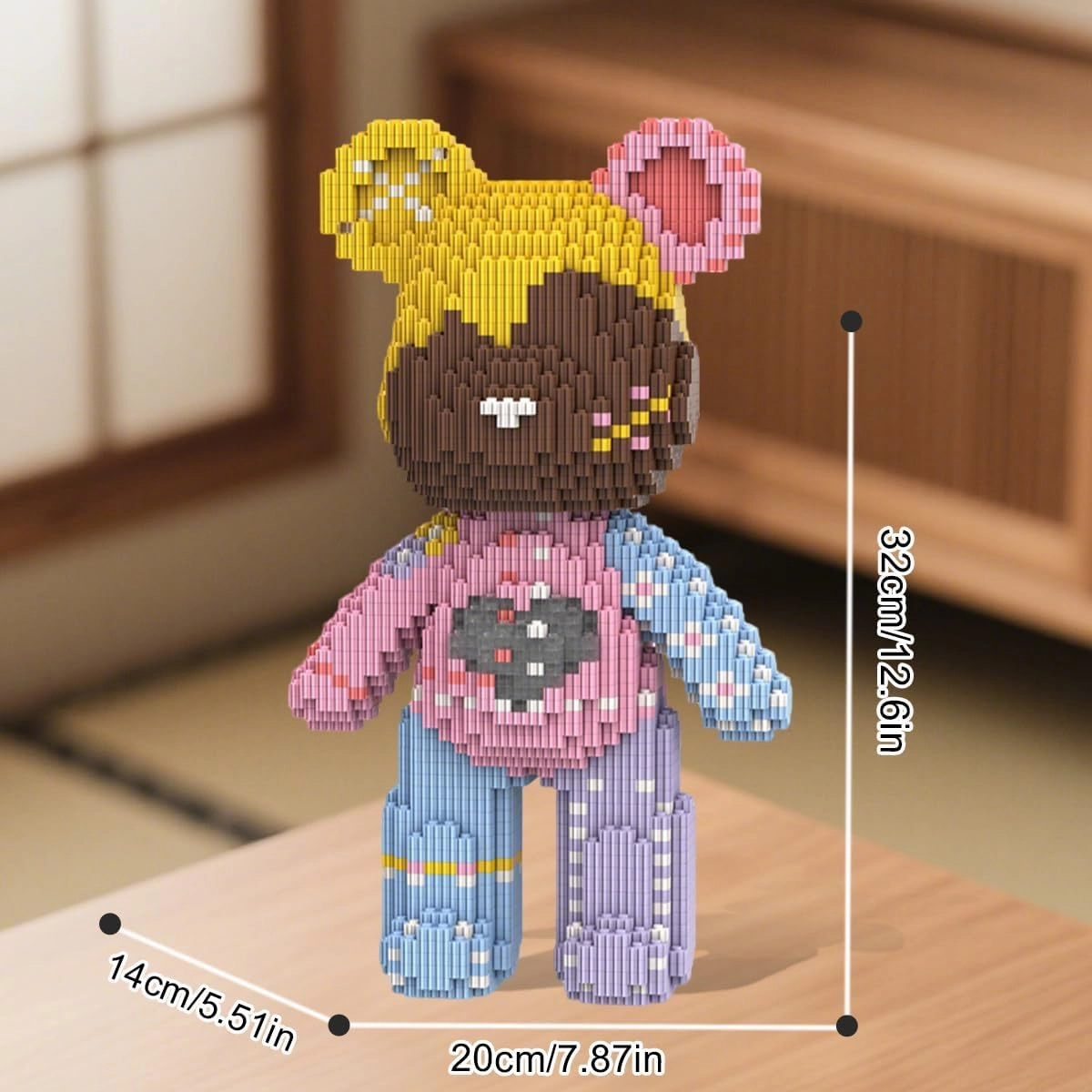 DAHONPA Sweety Candy Bear Micro Building Blocks for Adults (3150 PCS), Bear Bricks Set Personalized Decoration, Gift for Adults and Kids