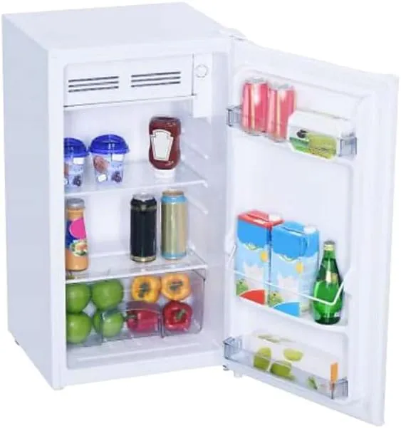 Danby DCR033B1WM 3.3 Cu.Ft. Compact Refrigerator, Mini Fridge with Chiller for Bar, Living Room, Den, Basement, Kitchen, or Dorm, White