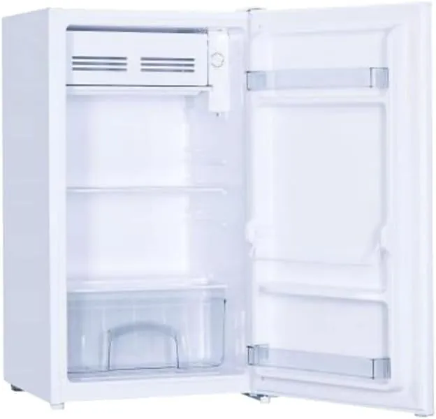 Danby DCR033B1WM 3.3 Cu.Ft. Compact Refrigerator, Mini Fridge with Chiller for Bar, Living Room, Den, Basement, Kitchen, or Dorm, White
