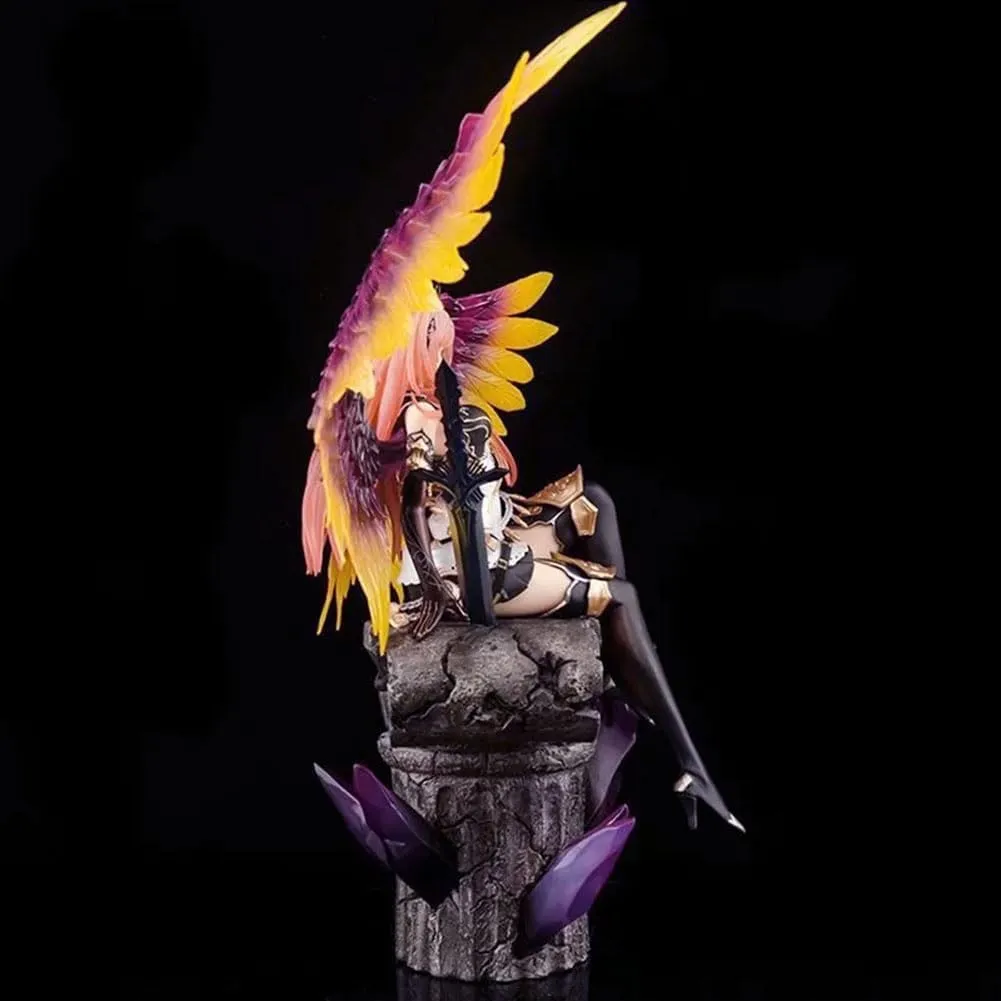 Dark Angel Olivia Anime Figure with Wings Statue 10.83" Illustration Original Painting Action Figure Girl Figurine Desktop Collections