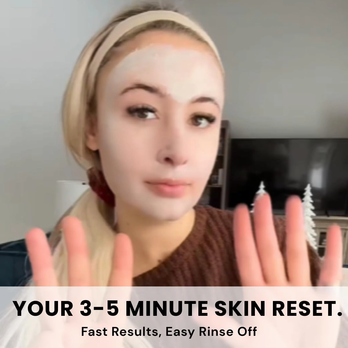 Dead Sea Mud Mask 4 Pack 2 Detox and 2 Rosemary Mint Hydrating Clay Masks with Bentonite and Kaolin Clay Whipped Texture Non Drying Pore Minimizer for Face 8 oz Each, 4 jars