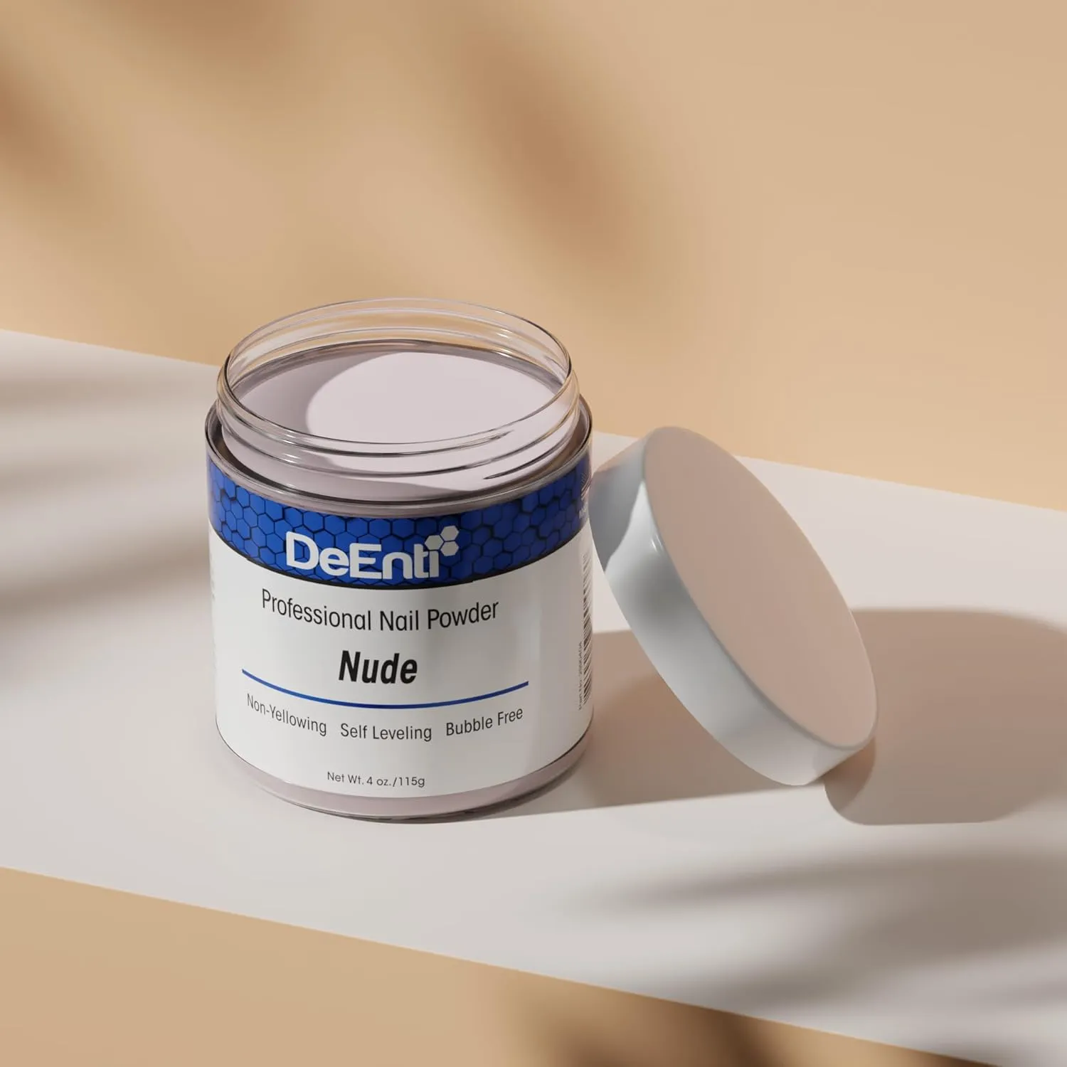 DeEnti Acrylic Nail Powder, 4oz Nude Acrylic Powder Dip for Nails, Long Lasting Salon Quality, Bubble Free Professional for Manicures, Fake Nails, Carving & Extensions