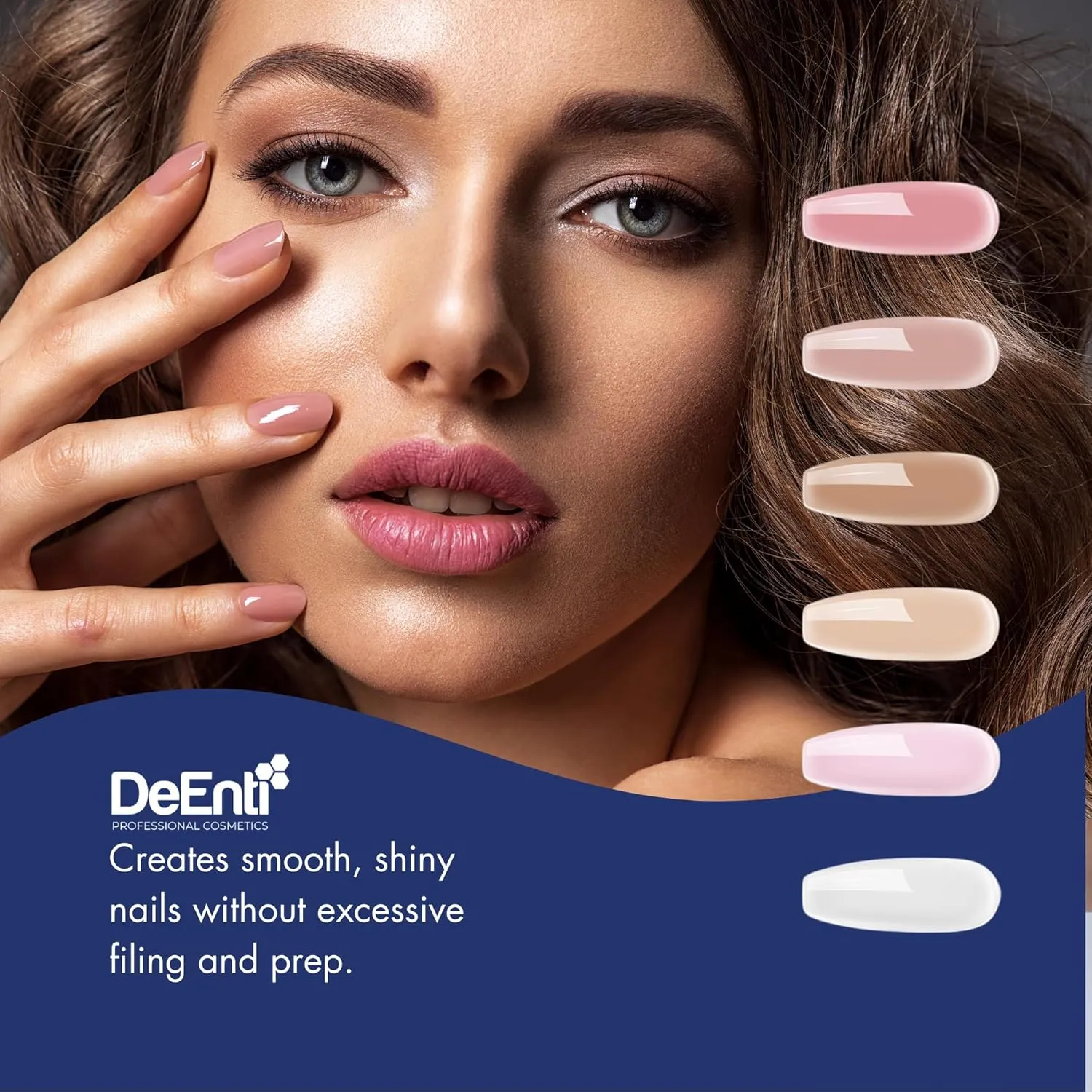 DeEnti Acrylic Nail Powder, 4oz Nude Acrylic Powder Dip for Nails, Long Lasting Salon Quality, Bubble Free Professional for Manicures, Fake Nails, Carving & Extensions