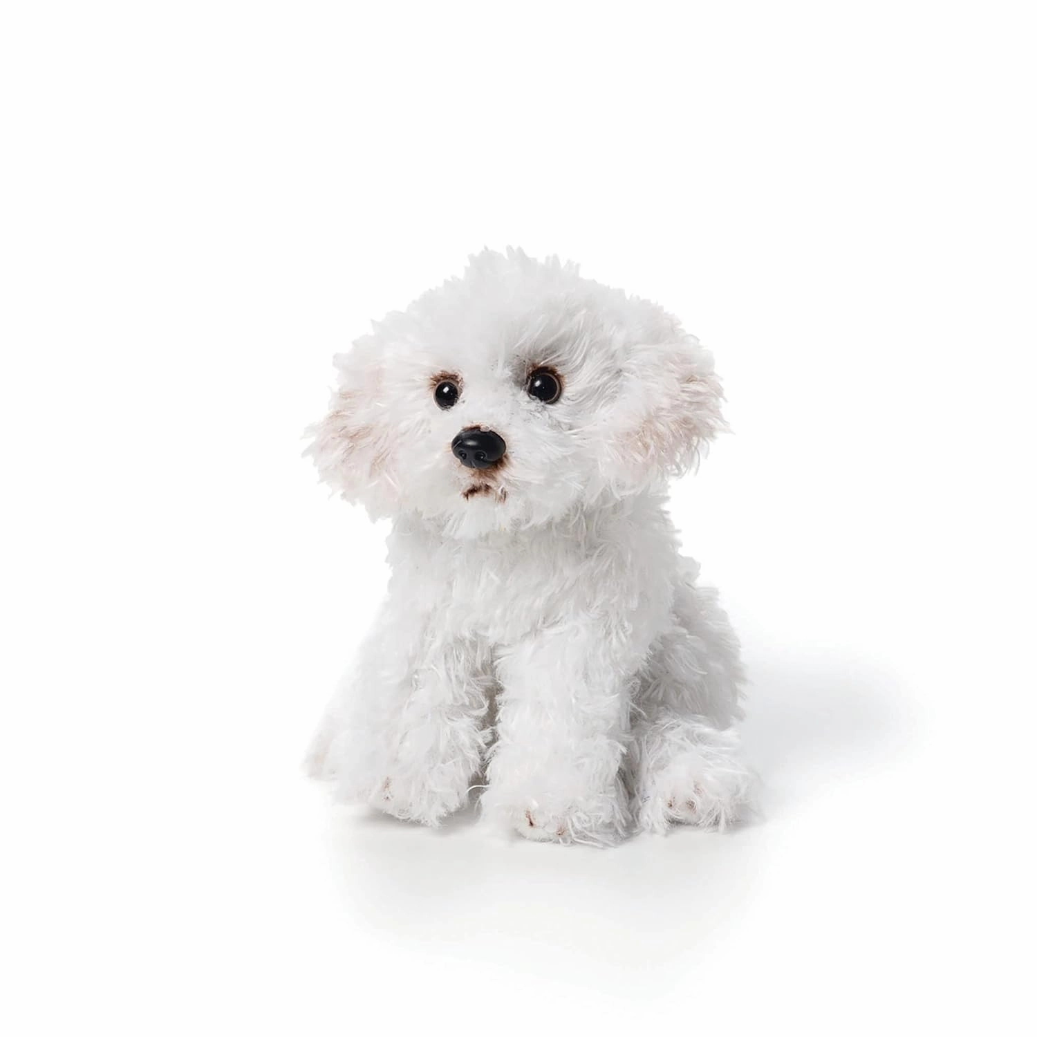DEMDACO White Bichon Frise Children's Plush Beanbag Stuffed Animal Toy