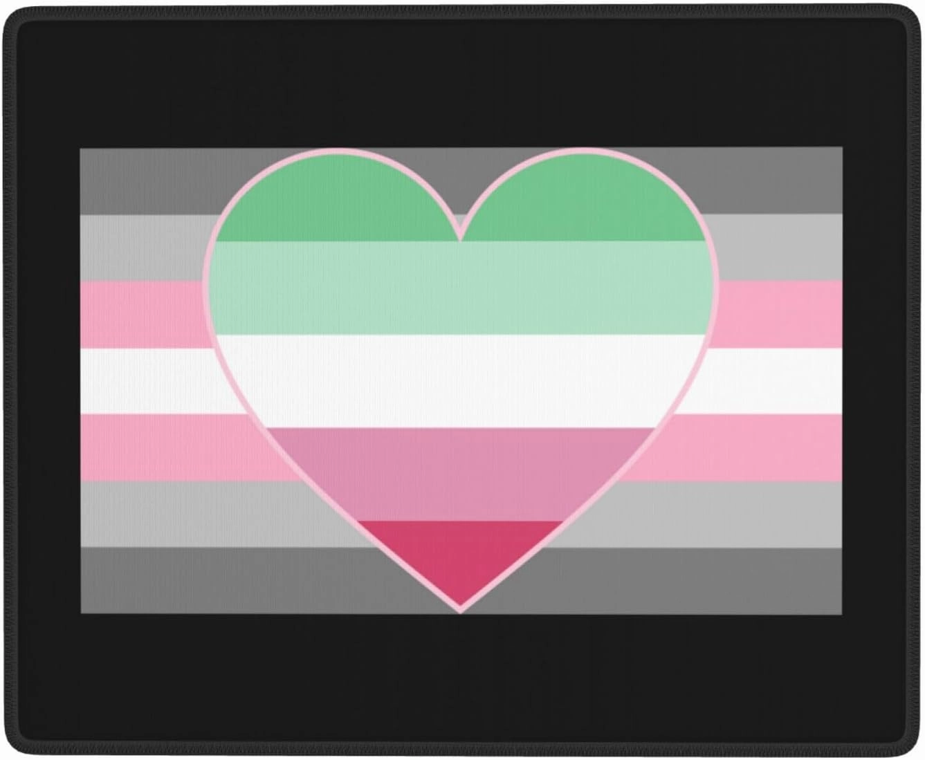 Demigirl Abro-Pride Flag LGBTQ Desk Decor Precision Mouse Pad 7x9in for Office Comfort