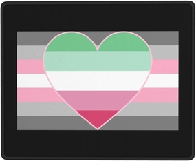 Demigirl Abro-Pride Flag LGBTQ Desk Decor Precision Mouse Pad 7x9in for Office Comfort