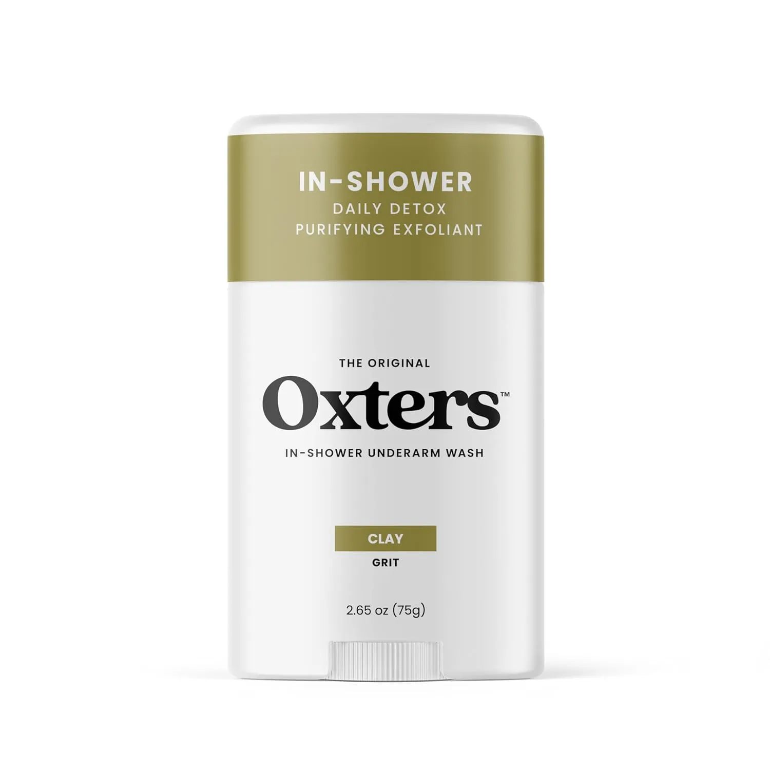 Detoxifying Underarm Wash – Clay Grit Exfoliant | Aluminum-Free Cleanser for Men & Women | Removes Deodorant & Sweat Buildup | Clean Ingredients | Made in USA