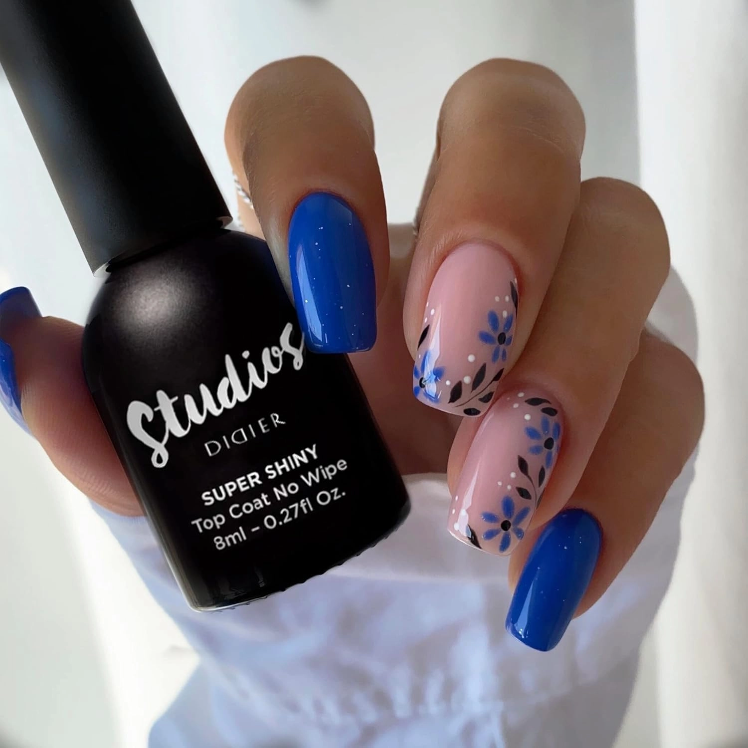 DIDIER LAB - Premium Top Coat Gel Polish Set - Super Shiny - No Wipe - Extra Shine - Smooths Nail Irregularities - Long Lasting