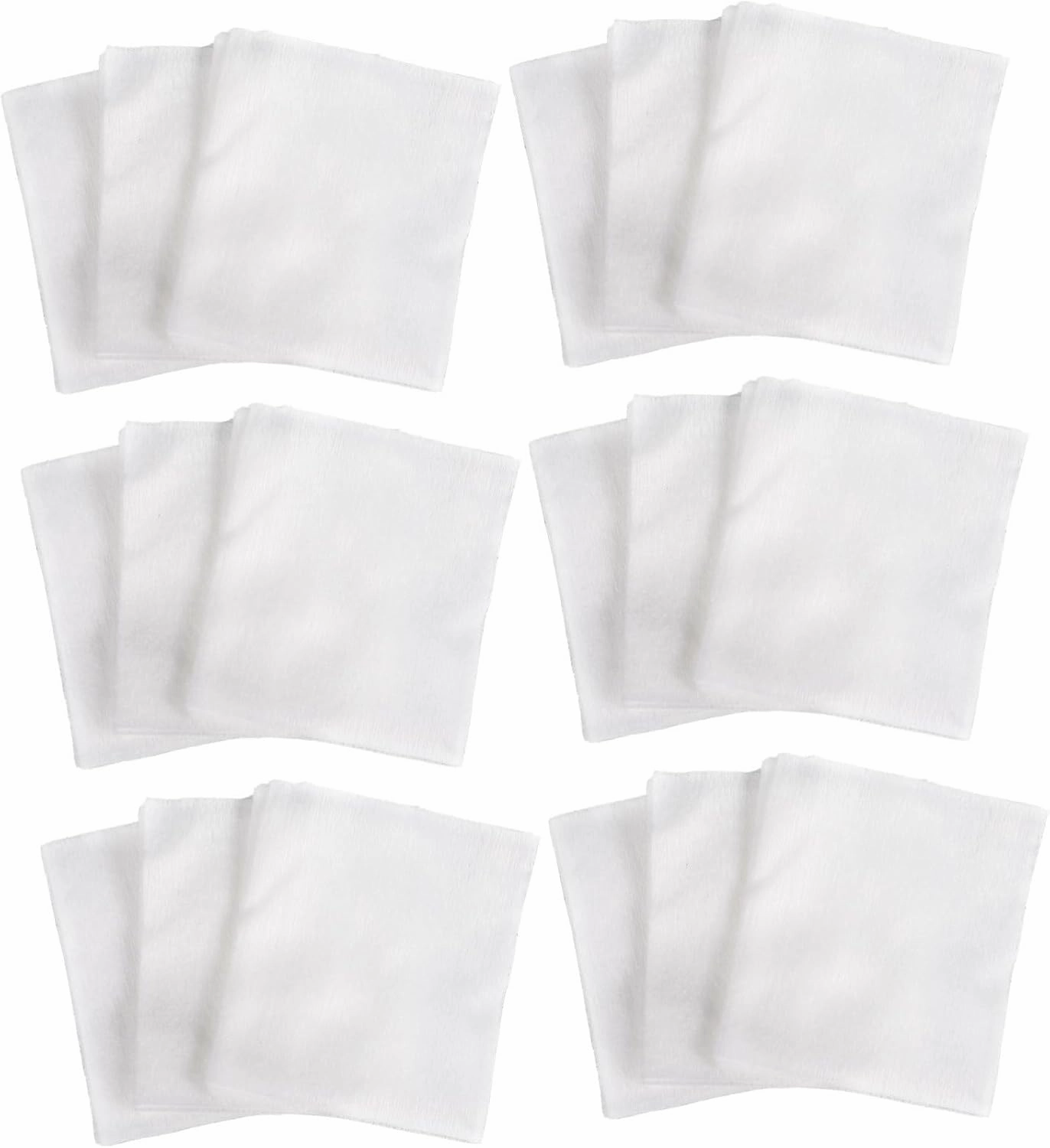 Didiseaon 4sets Facial Cleansing Pads Reusable Makeup Removal Pads Soft Cotton Gentle on Skin for Daily Skincare Routine 200pcs*4