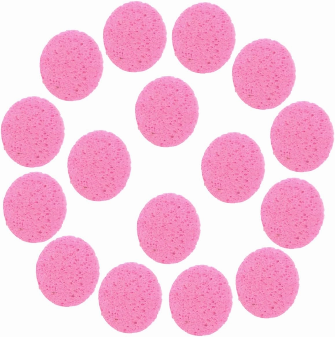 Didiseaon 50Pcs Compressed Round Facial Spa Sponge Pads Gentle Makeup Removal Deep Cleansing and Exfoliating Soft Water Absorbent Pulp for Daily Skin Care Routine