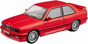 Die Casting 1:24 for BMW Retro M3 E30 M4 Series Alloy Simulation Car Model Sound and Light Pull-Back Miniature Model Collection Presents(E30 red)