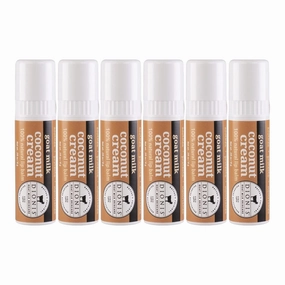 Dionis - Goat Milk Skincare Scented Lip Balm, Set of 6 (0.28 oz), Moisturize Dry and Chapped Lips, Cruelty-free and Paraben-free (Coconut & Cream)