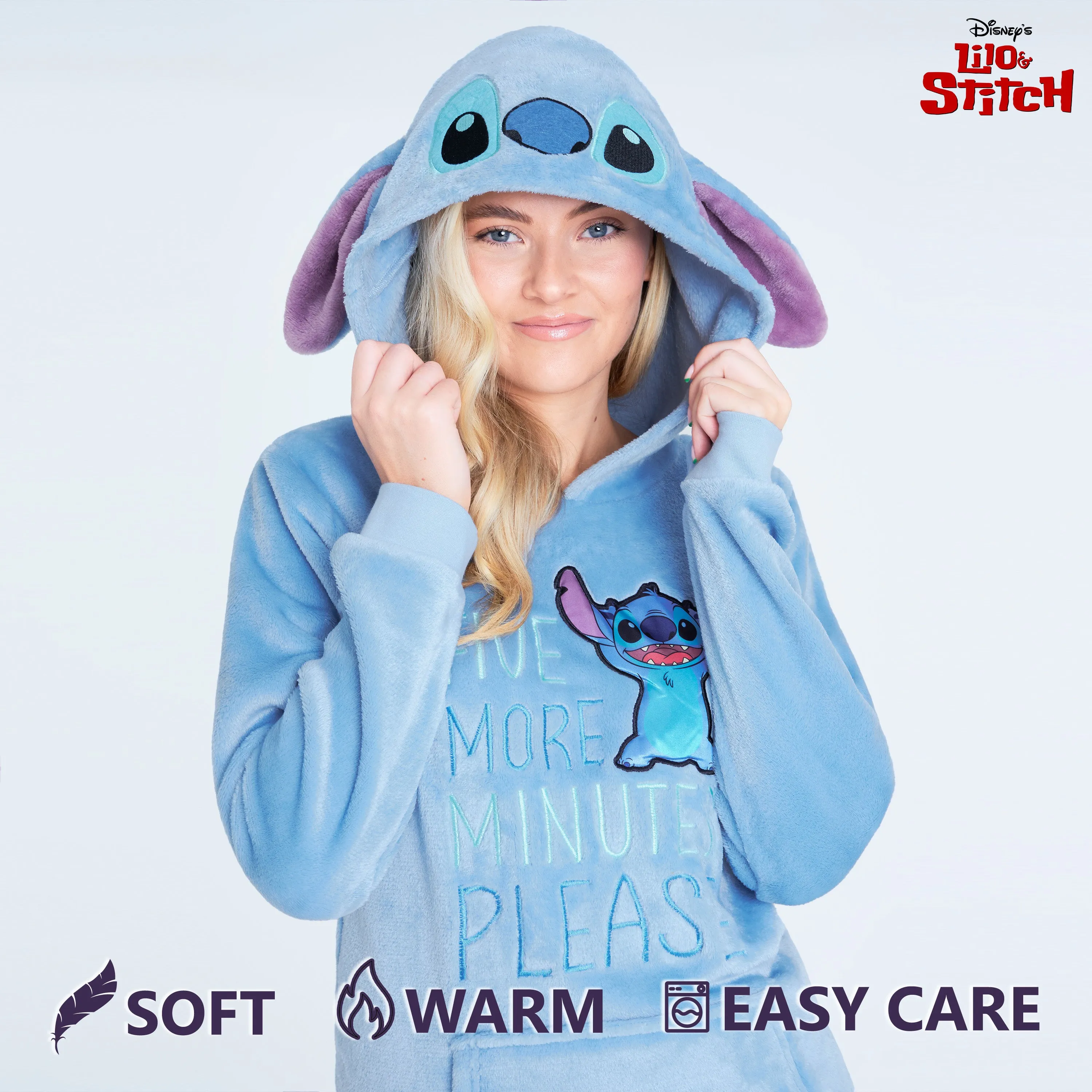Disney Pyjamas for Women, Fluffy Ladies Fleece Eeyore  Pyjamas