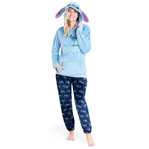Disney Pyjamas for Women, Fluffy Ladies Fleece Eeyore  Pyjamas