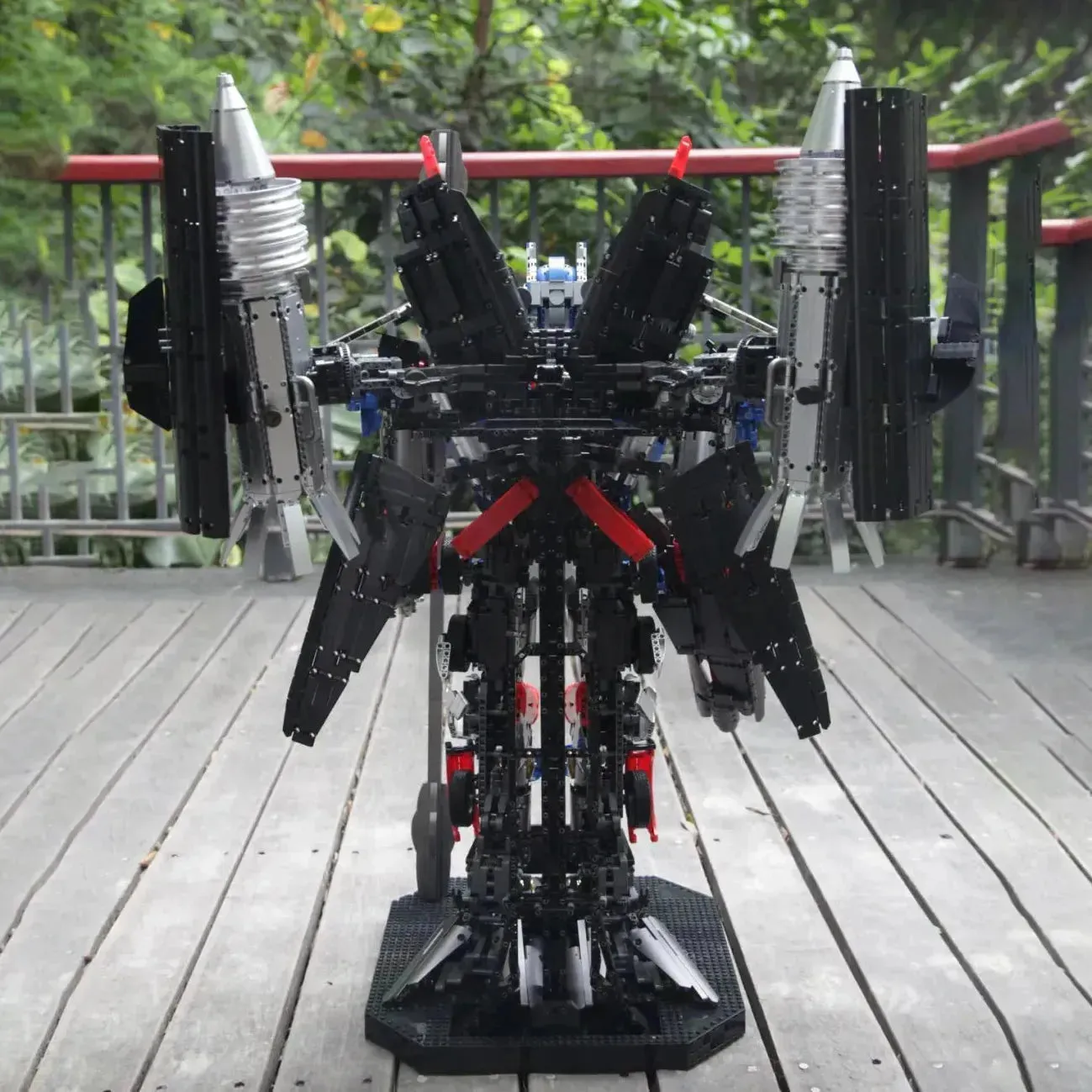 DJ Rambo Man MOC Mecha Transformer Robot Bricks Toys