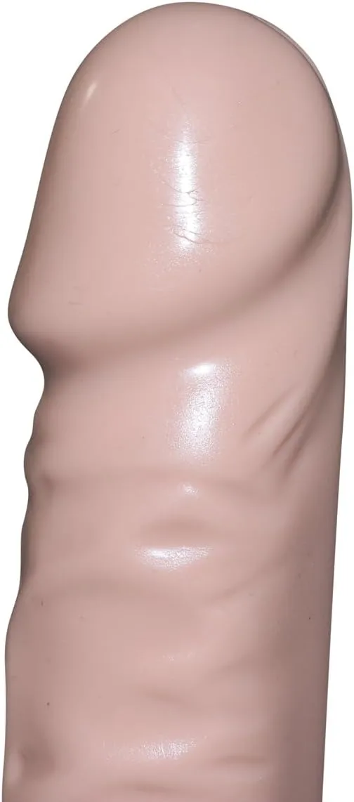 Doc Johnson Classic - The Manhandler - 14.5 Inch - 9.5 Inch Usable Length - Dildo with Handle - White