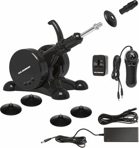 Doc Johnson Vac-U-Lock - The F-Machine - Compatible with All Vac-U-Lock Dildos - Powerful Multi-Speed Thrusts - Suction Cup Feet - for Adults Only, Black
