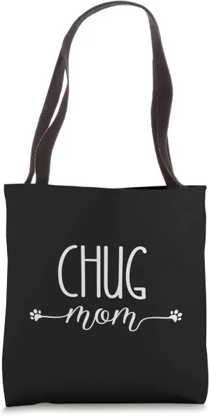 Dog Paw Print Chug Mom Tote Bag