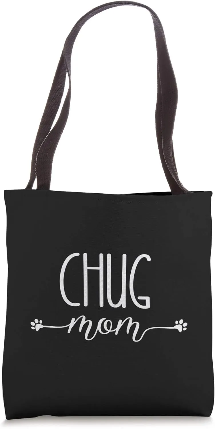 Dog Paw Print Chug Mom Tote Bag