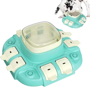 Dog Puzzle Toys Treat Dispensing Enrichment Toy for Smart Dogs, Interactive Brain Stimulation Toys for Puppies IQ Training, Slow Feeding Puzzles for Pet with 1 Replacement Cover Blue