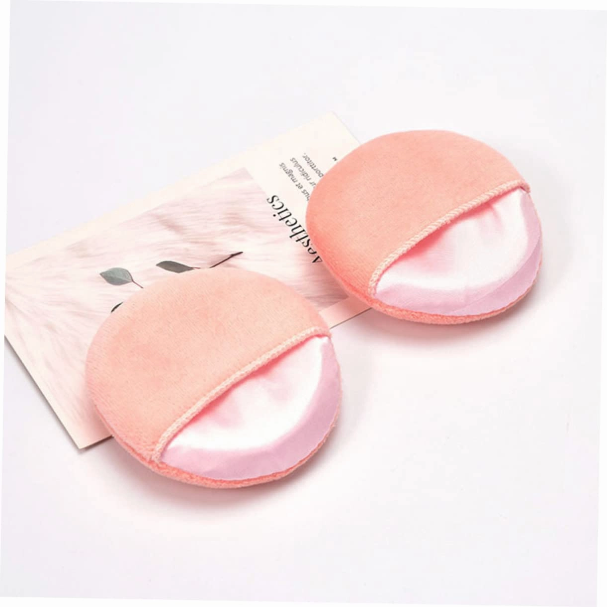 DOITOOL 40pcs Soft Powder Makeup Applicators for Foundation Rounded Puff for Blusher Highlighter Portable and Washable Cosmetic Tool