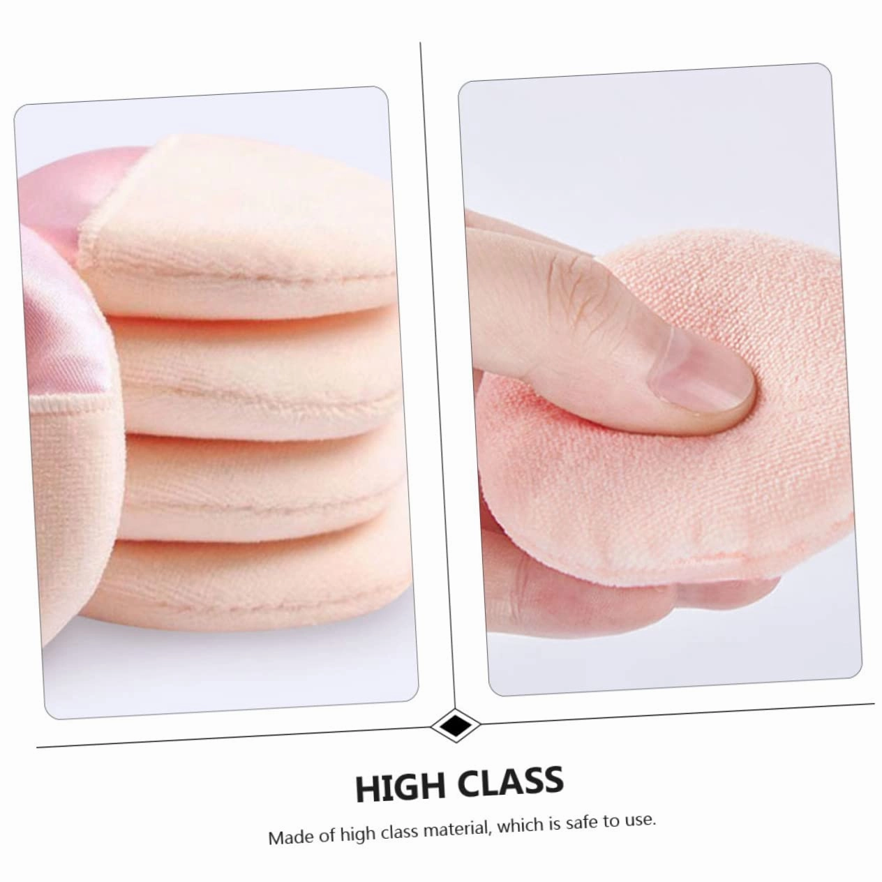 DOITOOL 40pcs Soft Powder Makeup Applicators for Foundation Rounded Puff for Blusher Highlighter Portable and Washable Cosmetic Tool