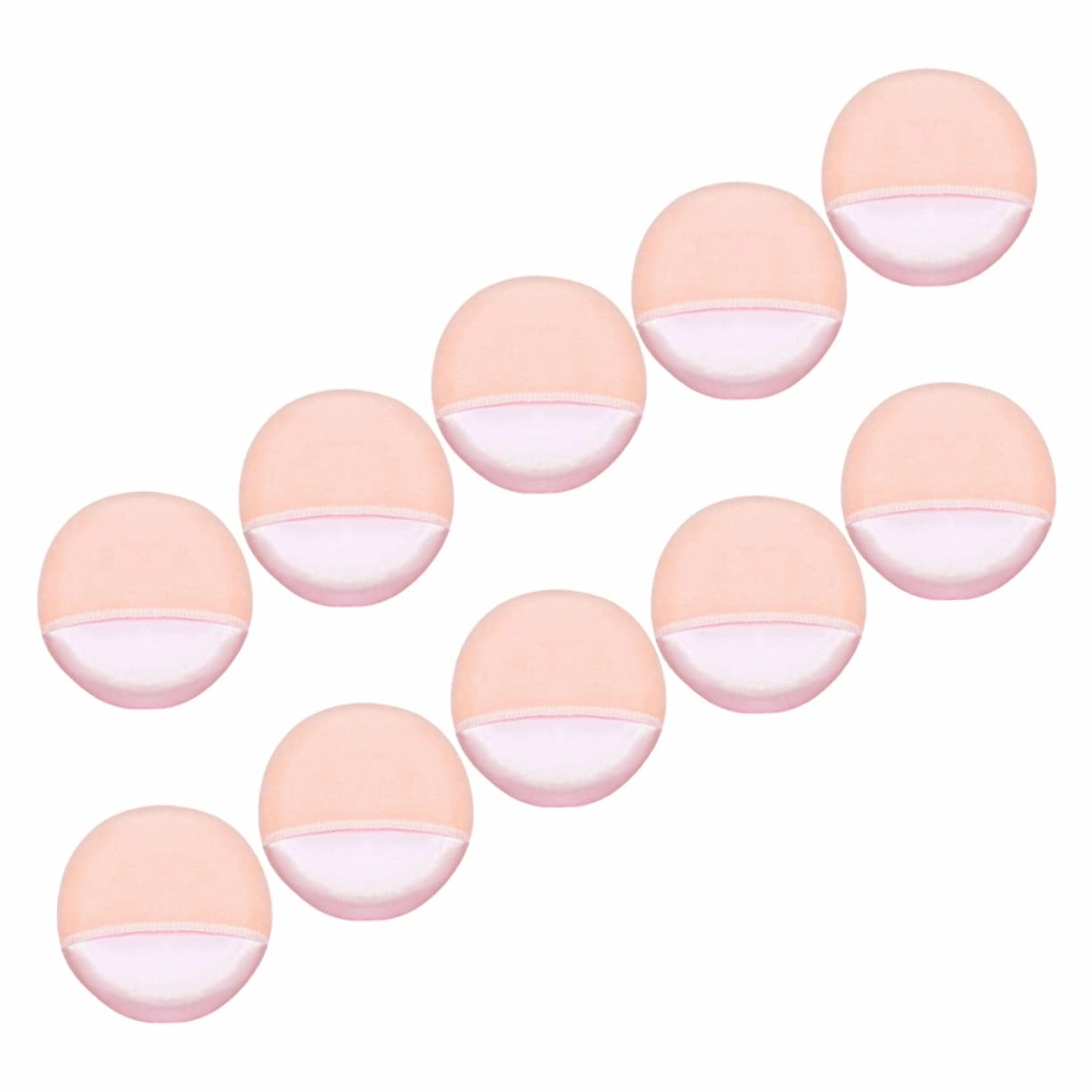 DOITOOL 40pcs Soft Powder Makeup Applicators for Foundation Rounded Puff for Blusher Highlighter Portable and Washable Cosmetic Tool