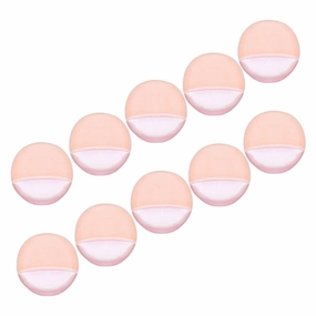 DOITOOL 40pcs Soft Powder Makeup Applicators for Foundation Rounded Puff for Blusher Highlighter Portable and Washable Cosmetic Tool