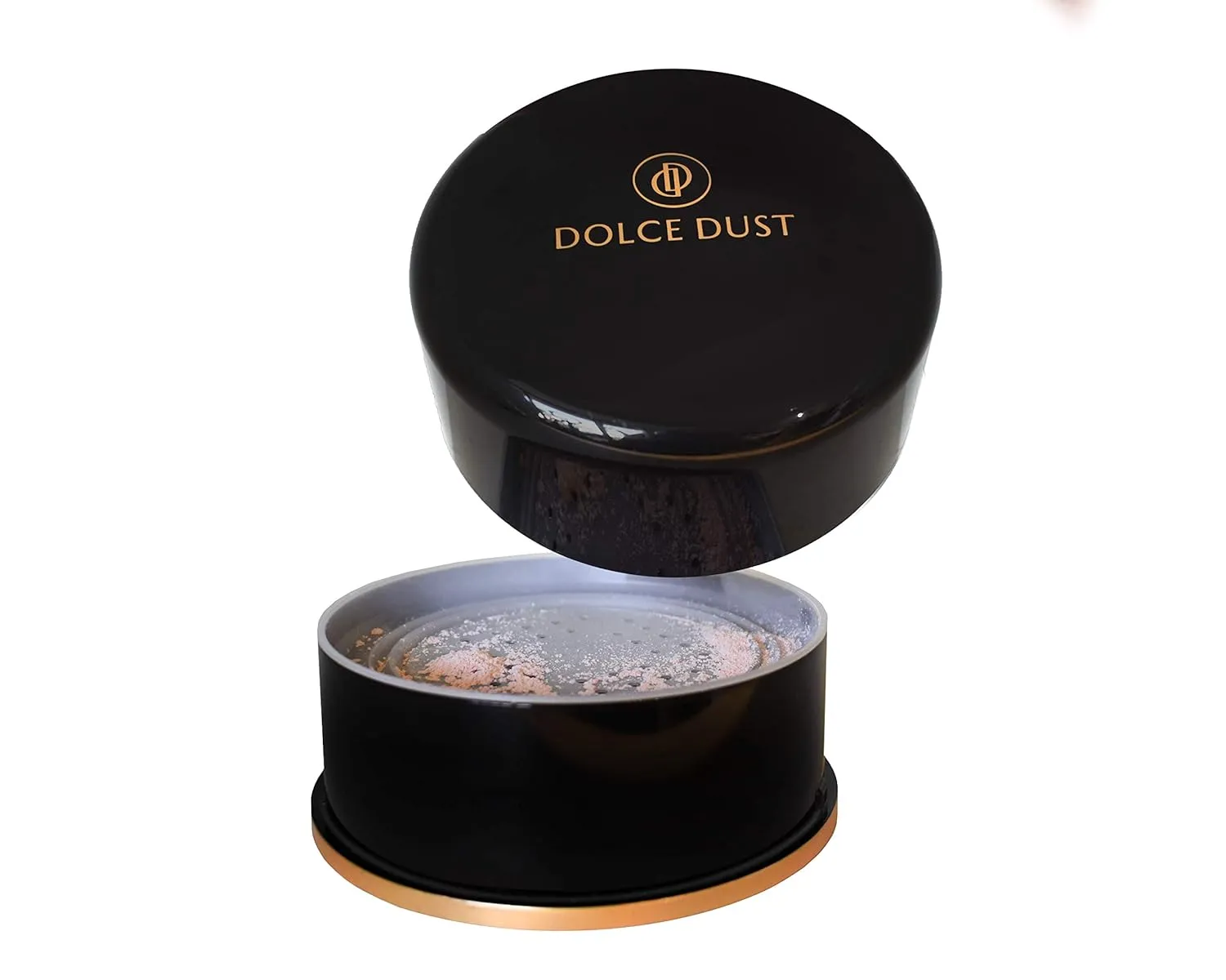Dolce Dust Powder with Applicator Brush | Remove Stickiness & Finishing Sunless Tan | Skin Hydrated & Smooth Sunless Skin | (Coconut Cream) - 90g (Shimmer)