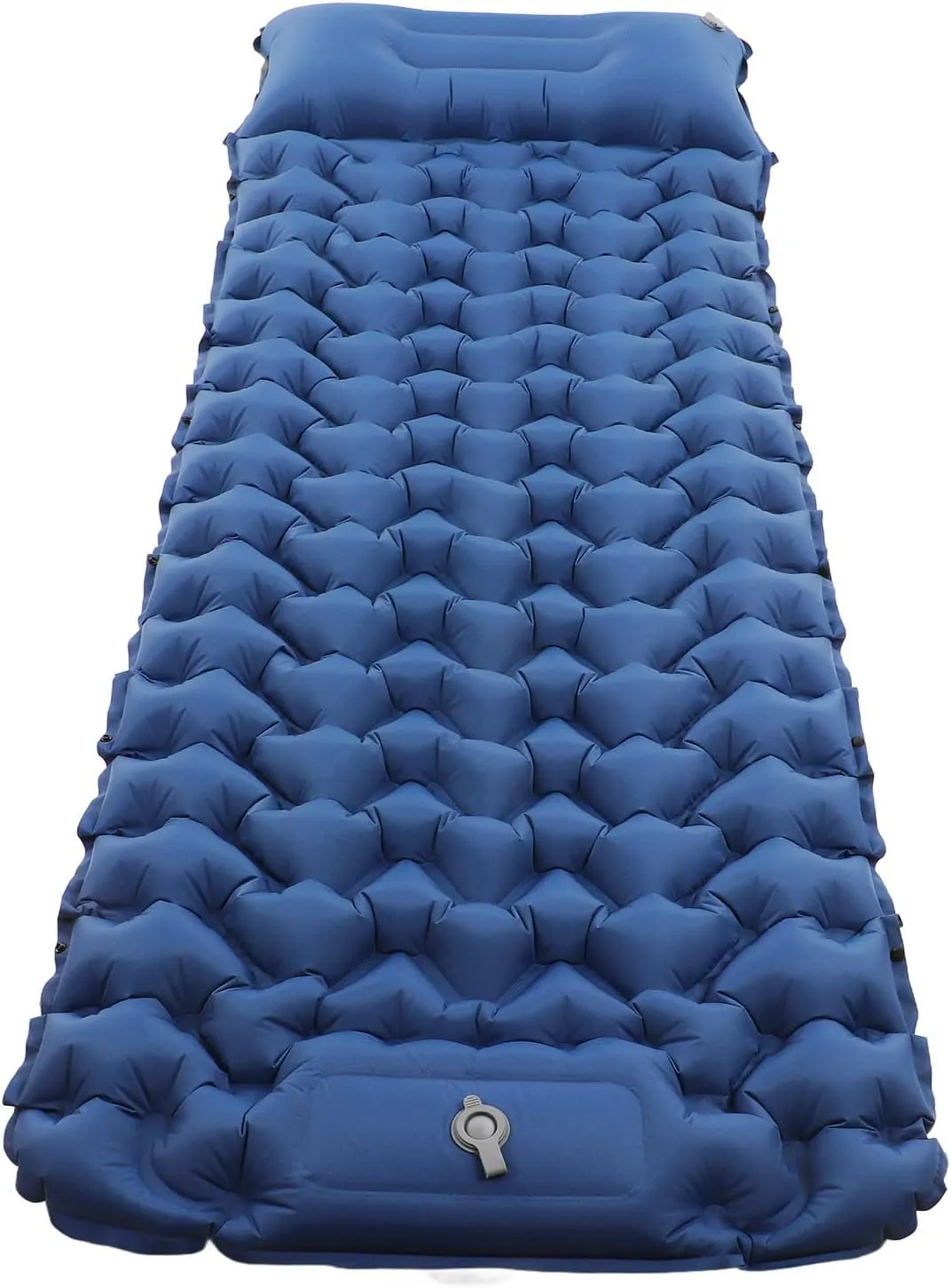 Double Camping Sleeping Pad, Easy Inflatable Mattress with Pump, Tearful, 210t Fabric, for Camping, Hiking, Backpacking, Home Guests, with Storage Bag