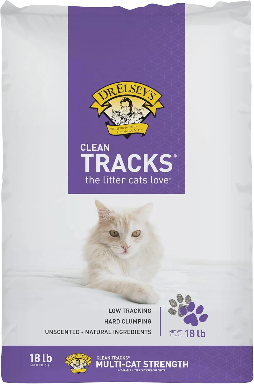 Dr. Elsey's® Clean Tracks® Clumping Clay Cat Litter 18lb. Bag