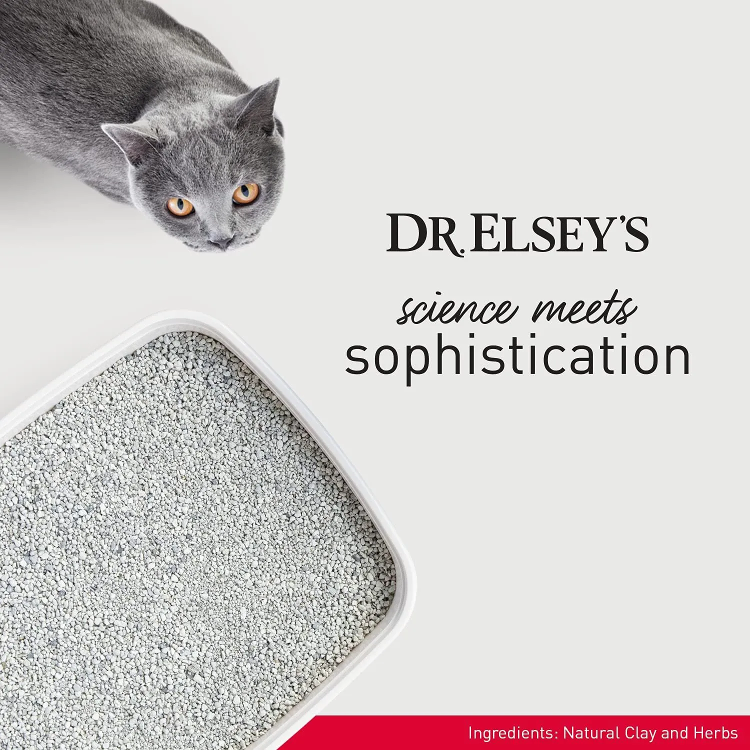 Dr. Elsey's Premium Clumping Cat Litter - Cat Attract - 99% Dust-Free, Low Tracking, Hard Clumping, Superior Odor Control, Natural Herbal Attractant, Unscented & Natural Ingredients, 40 lb