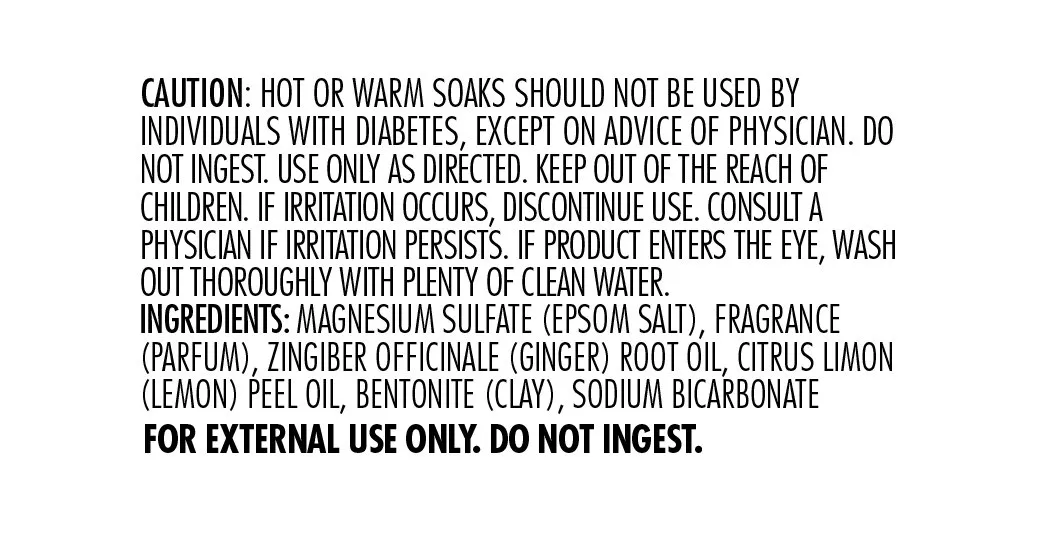 Dr Teal's Epsom Salt Soaking Solution, Detoxify & Energize, Ginger & Clay, 3lbs (Packaging May Vary)