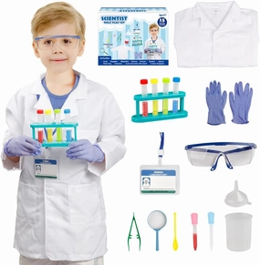 Dress Up Trunk for Kids, Pretend Dress Up Collection with Accessories, Halloween Dressup for Role Play