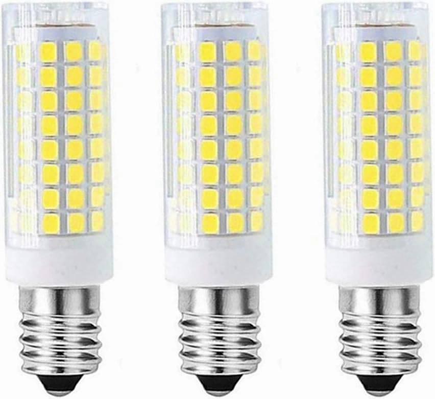 E12 LED Bulbs Dimmable 9W(Equivalent to 100w Halogen Bulbs Replacement)110V Cool White 6000K LED Corn Light Bulbs,Dimmable, E12 Candela Base,102 LED 2835 SMD, Pack of 3