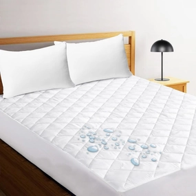 East Coast Bedding Twin Size Waterproof Mattress Pad Protector - Breathable Quilted 100% Cotton Mattress Protection
