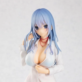 Ecchi Figure Blue-Haired Girl,Anime Girl Figure Waifu Hentaii.Sexy Action  18 Uncensored Collection Statue Gift Model Toys No Box