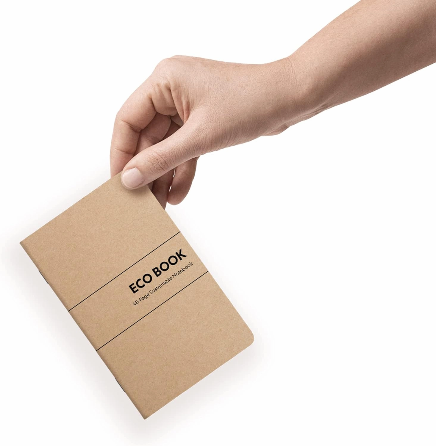 Eco Books Small Pocket Notebook Pack – 3.5 x 5.5 In., 48Page Lined Paper Mini Notebooks Made with FSCCertified Recycled Paper – 80# Kraft Paper Cover, 60# Interior Pages – Kraft Paper Notebooks by