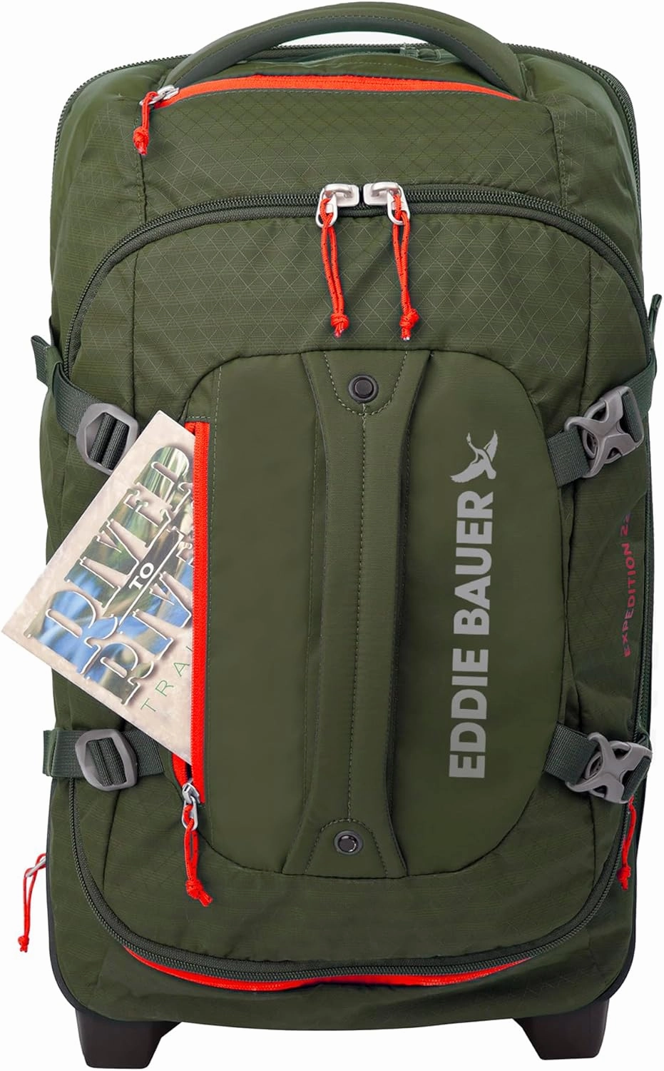 Eddie Bauer Expedition Duffel Bag 2.0-Made from Rugged Polycarbonate and Nylon, Dark Thyme, 22L