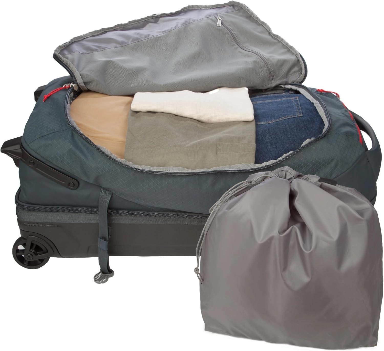 Eddie Bauer Expedition Duffel Bag 2.0-Made from Rugged Polycarbonate and Nylon, Storm, 30L