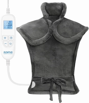 Electric Heating Pad for Back Pain Relief, RENPHO Fathers Day Dad Gifts, Birthday Gifts for Women Men Mom, FSA HSA Eligible, Heat Pad for Neck and Shoulders, Fast Heating, 24"x33", ETL Certified