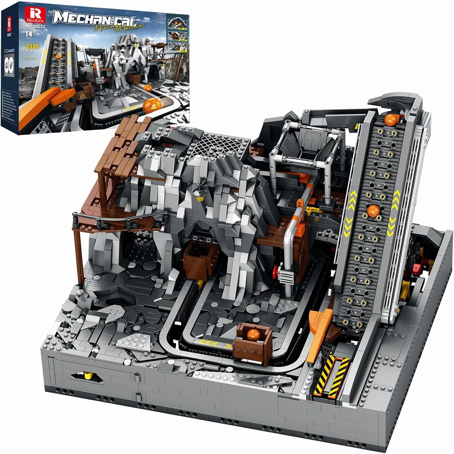 Electric Mining Machine Building Set with Dual Motors and GBC Balls, Technic Construction Toy Sets 22023, STEM Toy for Kids 14 , Adults & Engineers, Challenging Construction Vehicle Gift