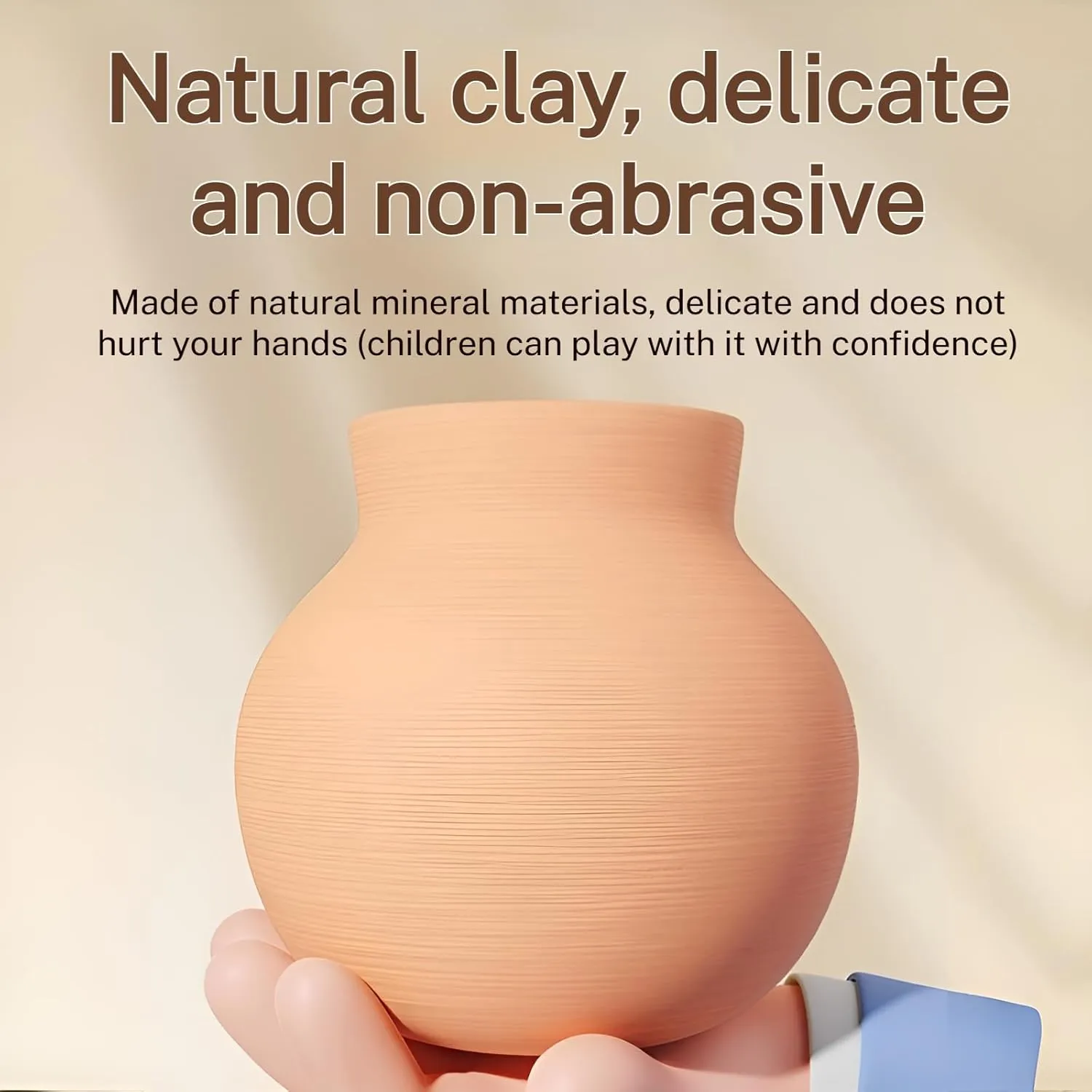 Ellniges]Electric Clay Modeling Mane | Air Dry No-Bake DIY Art Kit for Girls & Boys | Safe ABS Material Craft Toy with 6 Animal s | for Children's Day