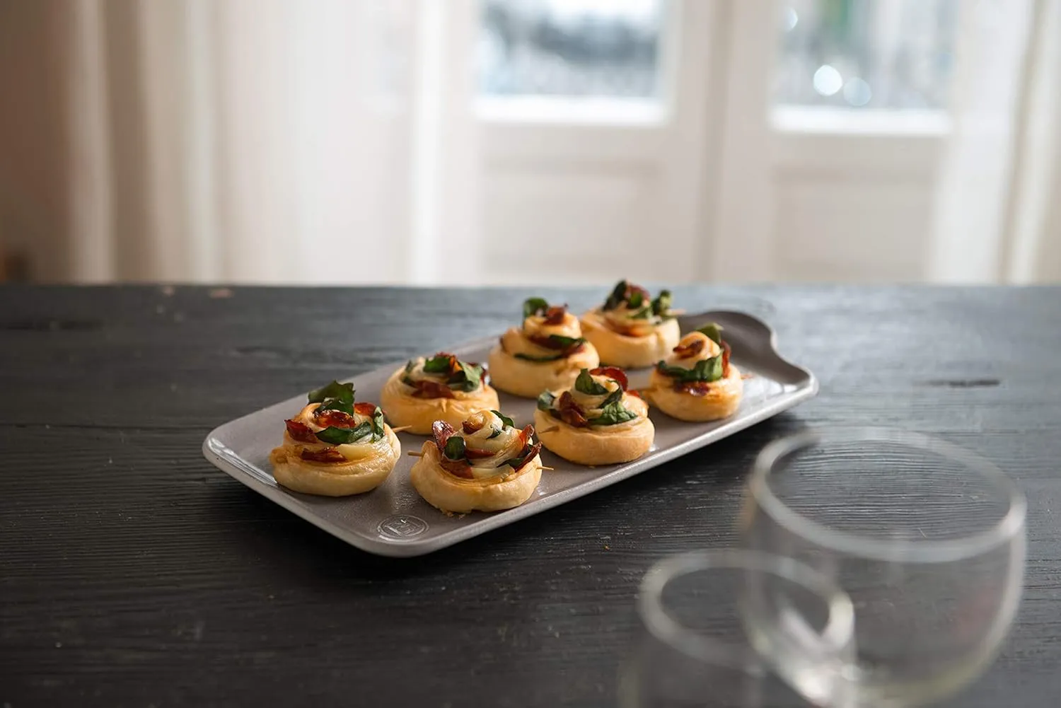 Emile Henry 12" x 6" Appetizer Platter | Clay
