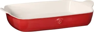 Emile Henry 17.75" x 11" / 5qt Extra Large Rectangular Baker - Modern Classics Collection | Rouge