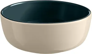 Emile Henry EVERYDAY COLLECTION 6.25"|0.75 qt Ceramic Cereal bowl, Ocean & Cream