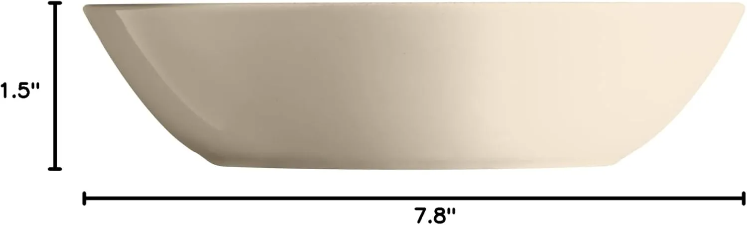 Emile Henry EVERYDAY COLLECTION 8.75"|1 qt Ceramic Pasta bowl, Sugar & Cream