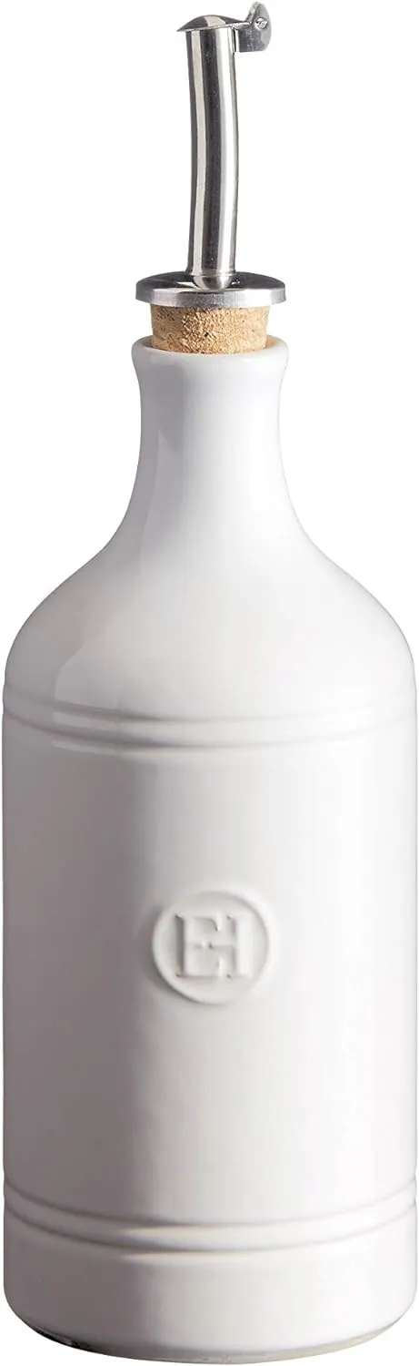 Emile Henry Oil Cruet, Flour White